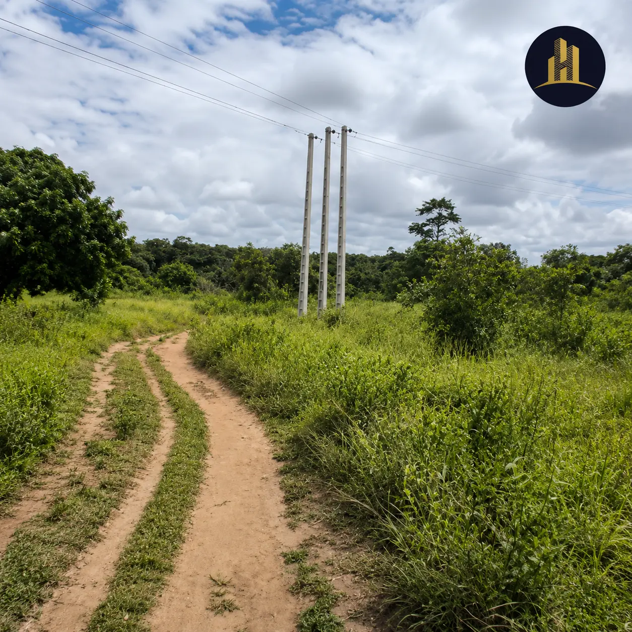 Vue du site des lots à vendre à Yamoussoukro, Lolobo N'Zéré